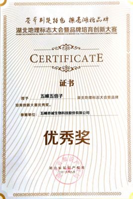 Wufeng Chinese Gallnut — Geographical Indication Contest Excellence Award